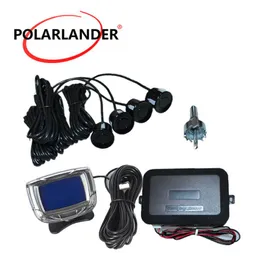 Câmeras traseiras de vista do carro Sensores de estacionamento Liquid Crystal Display Buzzing Radar Monitor Backup reverso 12V 4