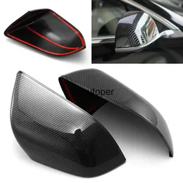 New Model3 Car Side Mirror Cover for Tesla 3 2021 Accessories ABS Carbon Fibre Three