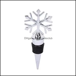 Openers Kitchen Kitchen, Dining Home & Garden Snowflake Bottle Stopper Zinc Alloy Wine Cork Wedding Favors Bar Tools Drop Delivery 2021 Rdie