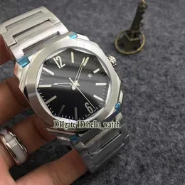 Designer Watches Cheap OCTO SOLOTEMPO 42mm Black Dial 102704 102031 BGO41BSSD Quartz Men's Watch Stainless Steel Bracelet discount
