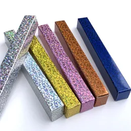 1.6*1.6*14.5cm Silver Gold Pink Shiny Eyeliner Packaging Paper Box Lipstick Pen Sample Gift Package Boxes