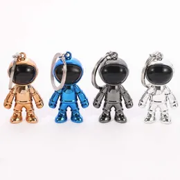 D0LC Three-dimensional Astronaut Robotic Keychain Colorful Waistband Key Ring Chain Link Accessories Luggage Pendant G1019