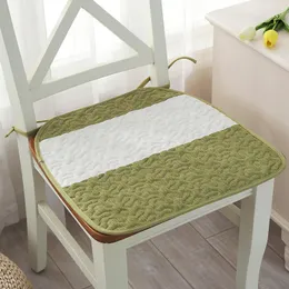 Bez şerit sandalye yastıkları renkli koltuk pedi yemek dışkı yastığı ile bandaj nefes alabilen sırt modern oturma mat yastık/dekoratif yastık