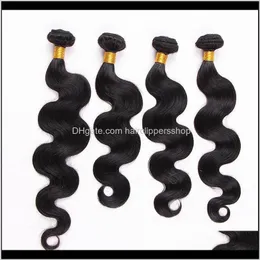 Ce Certificated Fedex 100Gpiece 4Pcslot 100 Unprocessed Bundles Body Wave Foygp Human Weaves Fawqt