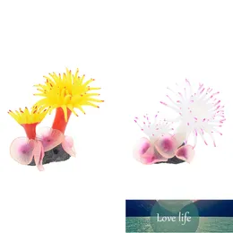 Aquarium Fish Tank Silicone Coral Anemone Plant Decoration Boutique Concrete Base Simulation Plants Ornaments Factory price expert design Quality Latest Style