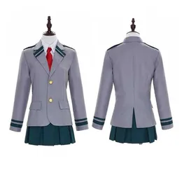 Boku No Hero Academia Cosplay Mundur szkolny Mój Midoriya Todoroki Bakuga Asui Tsuyu Himiko Toga Halloween Kostium Y0913