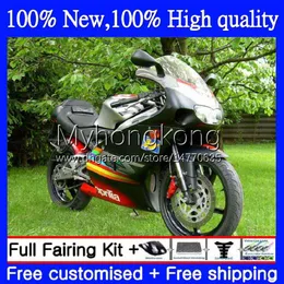 Karosserie für Aprilia RSV125RR RS125 R RSV 125 RS 125 RR 125RR 99 00 01 02 03 04 05 7No.48 RS-125 RS4 RSV125 99-05 RSV-125 1999 2000 2001 2002 2003 2004 2005 Verkleidung matt schwarz