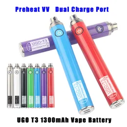 Ecigarette Vape Pens Battery Vision UGO T3 Ego C Evod Twist Adjustable Preheat Variable Voltage 1300mAh Vaporizer