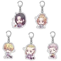 2021 Tokyo New Fashion Anime Perifer Keychain Hängsmycke Ring Ryggsäck Dekoration Akrylfläkt Samling Present G1019