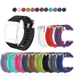 Watchbands Substituição Silicone Soft Sport Watch Band Strap para Fitbit Bracelete Iônico Smart Fitness