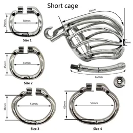 NXY Cockrings 人間工学に基づいたステンレス鋼ステルスロック男性貞操デバイスコックケージペニスロックコックリング貞操帯 S095 1124