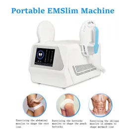 Protable air cooling system Non-invasive 2 Handles emt EMSLIM slimming Machine Electromagnetic bodycontouring EMS Muscle Stimulator for Fat Burning Butt Lift