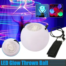 Party Decoration 2PCS Light Up Poi Balls LED Thrown Ball Professional Belly Dance Hand Props 7 Colors