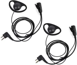 HYS Walkie Talkie Earpiece with MOT 2PIN 2-Way Radio D Shape Headset Earpiece for Motorola CP200 GP2000 P1225 GP88 GP3188 CP200 GP2000 GP300
