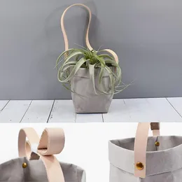 Borse portaoggetti Vaso da parete Cesto appeso Lavabile Carta kraft Pianta Ortaggio Borsa da fiori Vaso da fiori Abbigliamento per bambini Organizzatore di giocattoli