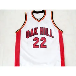 22 Carmelo Anthony Oak Hill High School Basketball Jersey costura