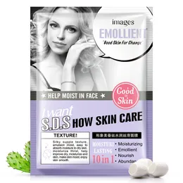 Ansiktsmask Nya varor Silk Collagen Large Leaf Seaweed Cactus och andra fuktgivande ingredienser mjuka gör huden mer öm och jämn superkvalitet 50st