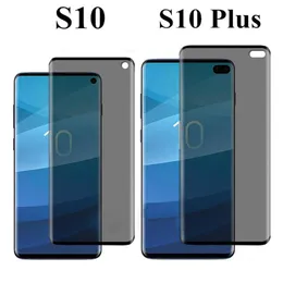 3d zakrzywiony ekran Ochraniacz Przyjazny Szkło Hartowane Prywatność Anti Spy Film dla Samsung Galaxy S21 Plus S20 S10 S9 S8 Uwaga 8 9 Note10 Note 20 Ultra