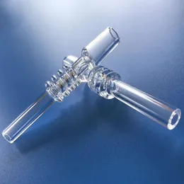 DHL Gratis 10mm 14mm 18mm 100% Quartz Tips Nail Rökning Tillbehör Vatten Bong Mini Glass Pipes Kit VS Ceramic Titanium