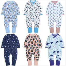 Höst Nyfödda Baby Kläder Barnflicka Kläder Jumpsuit Romper Spädbarn Kostym Barn Sleepwear Pajamas Bodysuit Girls