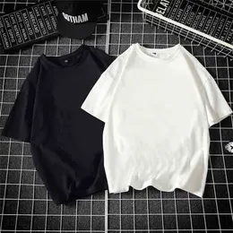 LIFENWENNA Summer Short Sleeve Mens T Shirt Fashion Solid Basic O-Neck Men Casual op ees Hip Hop Streetwears M-5XL 210716