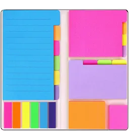 Divisore Sticky Notes Set Memo Pad Segnalibro autoadesivo Scheduler Adesivi di carta Forniture per ufficio scolastico