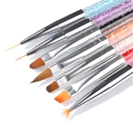 7st Nail Art Painting Borstar Kit för naglar Liner Drawing Design UV Gel Acrylic Manicure Brush Nab011