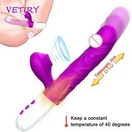 Brinquedos sexyuais da estimulao vagina vibrar impulso handheld para a mulher clit que suga brinques vibran telescpica mqu