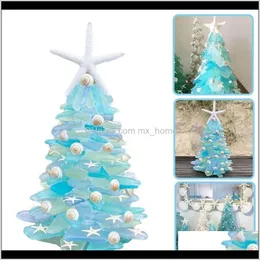 Festive Party Supplies & Gardencreative Unique Blue Ocean Beach Resin Christmas Tree Decoration Decorations For Home Drop Delivery 2021 Zyfis