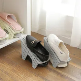 Kläder garderob förvaring diy sko rack efterbehandling utrustning rymd sovsal plast plast toffelhållare hembas fristående skor organisera