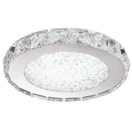 Nowoczesne Crystal Sufit Light UltraThin 3cm Disturie Okrągły LED Żyrandol Światła Home Decor Oświetlenie do salonu