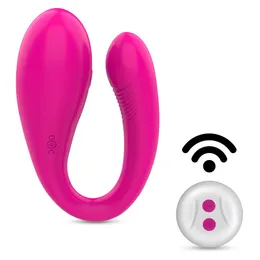 U-Form Vibrator für Frauen Drahtlose Fernbedienung Vibrator Klitoris Vaginal G-punkt Stimulatoren Erwachsene Sex Spielzeug für Frauen Paare x0320