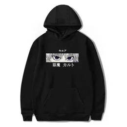 Streetwear Hoodie Hunter X Hunter Killua Men Zoldycken Devil Eyes Dark Punk Toppar Unisex Harajuku Casual Hxh Sweat-Shirt Zolodik G1229