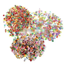 2021 Nail Art Stickers 1000PCS Fimo Clay 3D 3 Serie Flower Fruit Animal Design Nail Dekaler DIY Designer Manicure Dekorationer Blommor