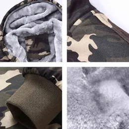 Erkekler Askeri Kamuflaj Coats 2019 Kış Kırlanılmaz Kapşonlu Ceket Erkek Spor Giyim Hoodies Polar Camo Sıcak Kalın Moletom Maskulino V1198P