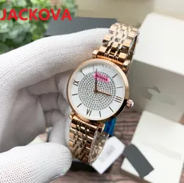 Luxury Women Sky Starry Diamonds Watches Fashion Watches 32 mm Special Design Relojes de Marca Mjer Silver Rose Gold Lady Sukienka kwarcowa Bransoletka