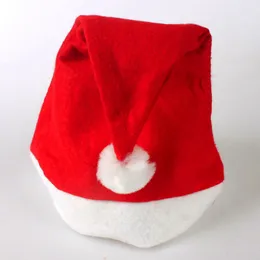 20ピースクリスマスサンタクロース帽子メリクスマスキャップキャップパーティー帽子サンタクロースコスチュームクリスマスデコレーションキッズまたは成人向け頭周囲サイズ56-58cm