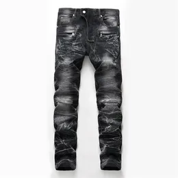 2020 hombre Causal Plus Size 42 Pantalon Homme Jean Biker Jeans Hi-Street Distressed Skinny Mens Jeans X0621