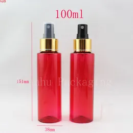 Flacone per trucco in plastica rossa da 100 ml, flacone spray per acqua con spruzzatore, flacone per imballaggio di profumo da 100 cc, contenitori cosmetici vuoti Buona quantità