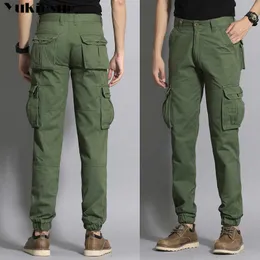 City Tactical Cargo Spodnie Mężczyźni Combat Army Wojskowe Bawełniane Multi Kieszenie Rozciągliwe Spodnie Casual Plus Rozmiar 38 210608