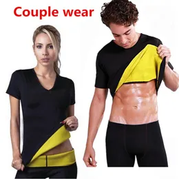 Women's Shapers Body Shaper Shirt Slimming Vest Short Sleeve Waist Trainer Corset Super Stretch Shapewear Sports Tummy Sauna Sweat Fitness S