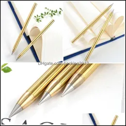 Tükenmez Kalemler Yazma Malzemeleri Ofis Okul Iş Endüstriyelretro Mürekkepsiz Saf Pirinç Metal Hayır Meksika Kalem Kalem Stylus Hediye Bakır 1 adet