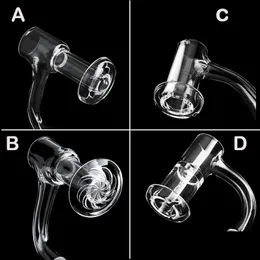 미국 등급 용접 경 사진 가장자리 연기 4 스타일 20OD Terp Slurpers 석영 Bangers 손톱 유리 물 봉에 대 한 10mm 14mm 18mm