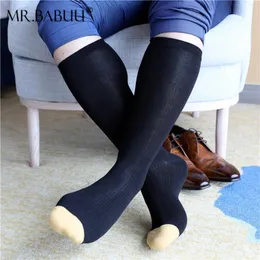 Men's Socks Europe And America Striped Thin Slightly Transparent Gold Toe Black Navy Blue Business Suit Stretch Mid-tube Cotton