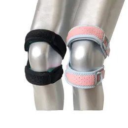 Spor Kneepad Çift Patellar Diz Patella Kneecap Destek Strap Brace Pad Koruyucu Artrit Eklemleri Dans Dirsek Pedleri