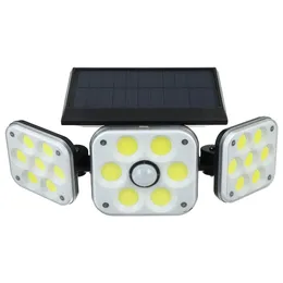 138 COB LED Solpanel Street Light Outdoor Pir Motion Sensor Säkerhetslampa