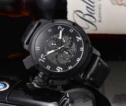 2021 Six stitches Black Case Mens watch Sports 50mm Big Boat Classic Automatic movement Mechanical U Watches luxury wristwatches2803