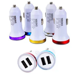 LED 2-port Dual USB 2.1A+1A billaddare för iPhone Samsung MP3 GPS Smart Phone