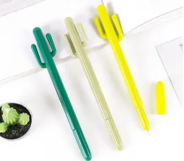 Kreativ liten färsk öken kaktus styling penna Sydkorea brevpapper tecknad gulligt gel penna studentpris