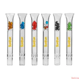 HONEYPUFF Smoking Glass One Hitter Pipe Bat With Diamond Design 103mm Mouth Filter Tips Cigarette Mouthpiece Rolling Steamroller Tobacco Rhinestones Pipes